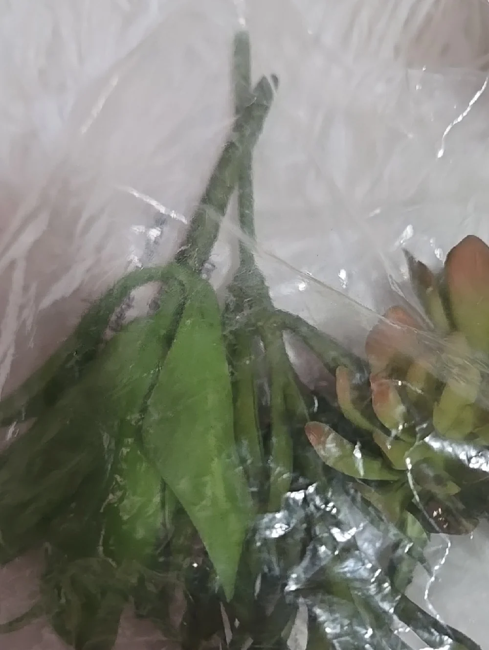 Faux Floral Mini Wreth And Pack Stem Plant Pick Green White Reds Pink Colorful
